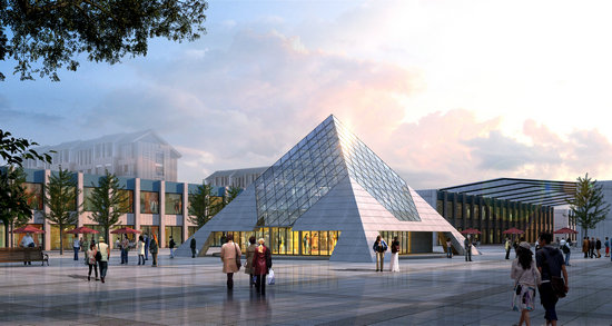 浦东金字塔网架